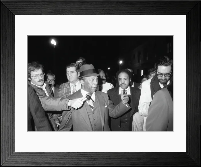 Framed Print : Mayor Walter Washington Speaks with the Press Framed Print : Mayor Walter Washington Speaks with the Press