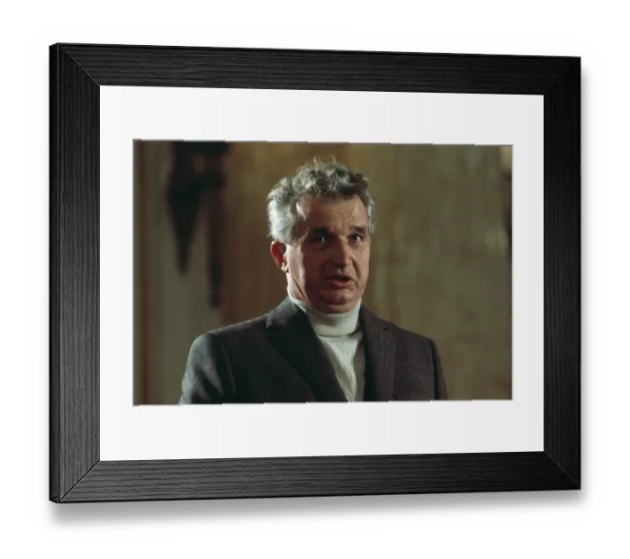 Framed Print : Close Up of Nicolai Ceausescu Speaking Framed Print : Close Up of Nicolai Ceausescu Speaking