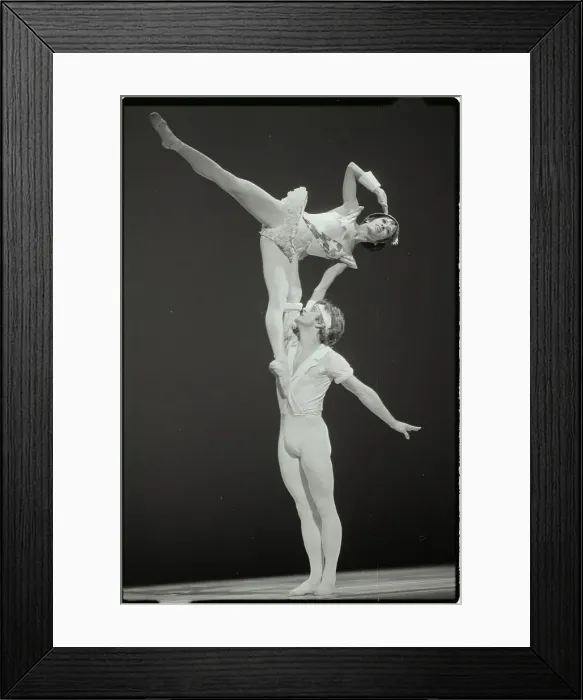 Framed Print : Mikhail Baryshnikov And Christine Sarry