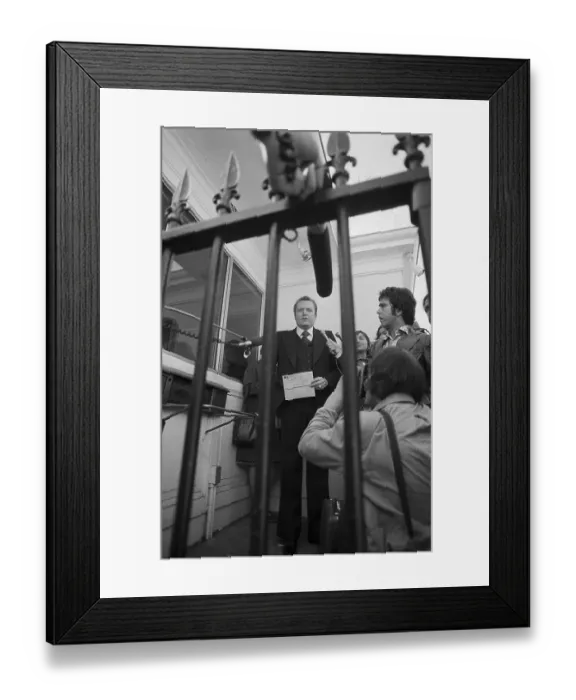 Framed Print : Larry Flynt Holding Check Framed Print : Larry Flynt Holding Check
