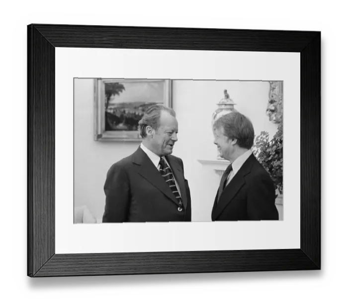 Framed Print : Willy Brandt and Jimmy Carter Framed Print : Willy Brandt and Jimmy Carter
