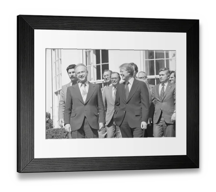 Framed Print : Jimmy Carter And Yitzhak Rabin Smiling Framed Print : Jimmy Carter And Yitzhak Rabin Smiling