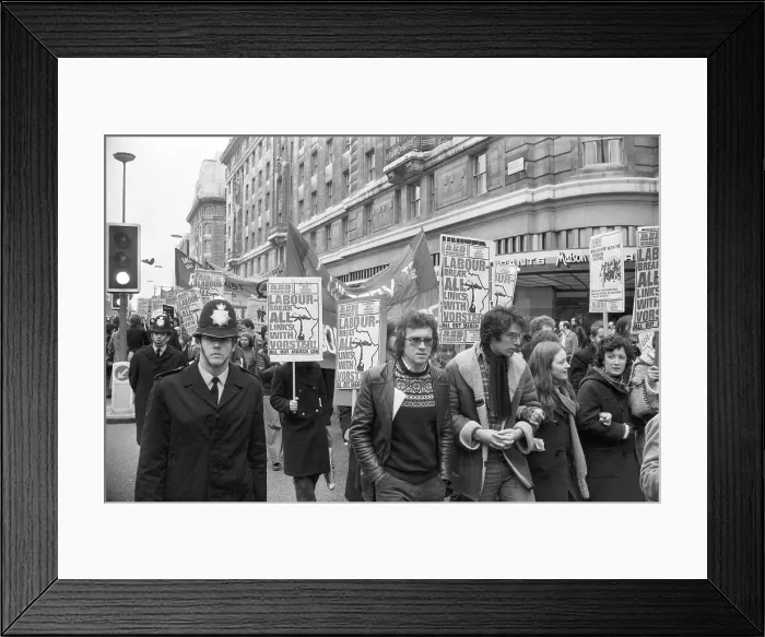 Framed Print : Anti-Apartheid Demonstration Framed Print : Anti-Apartheid Demonstration