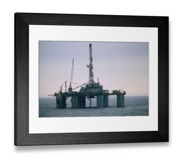 Framed Print : Oil Drilling Rig Framed Print : Oil Drilling Rig