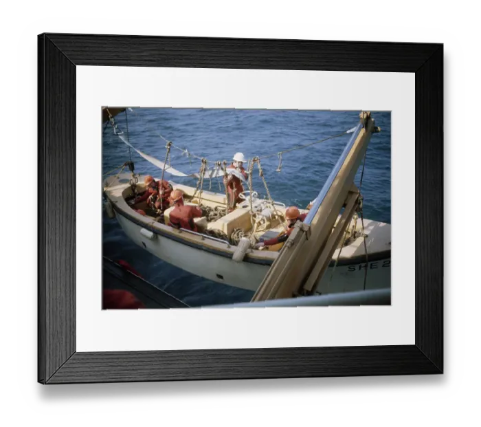 Framed Print : USCGC Sherman Launch Framed Print : USCGC Sherman Launch