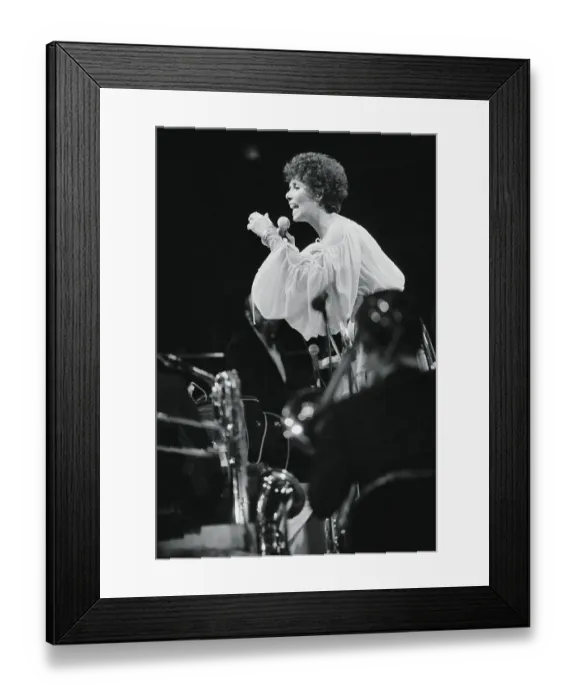 Framed Print : Lena Horne Singing with Microphone Framed Print : Lena Horne Singing with Microphone