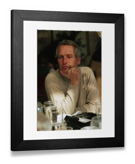 Framed Print : Portrait of Paul Newman Framed Print : Portrait of Paul Newman