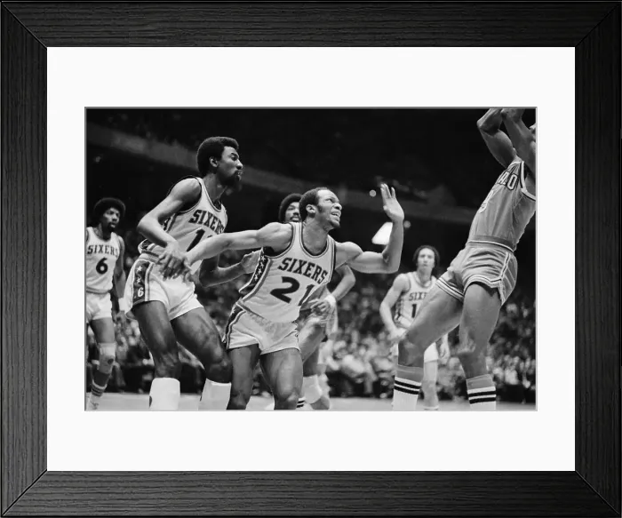 Framed Print : Philadelphia 76er World B Free During Game