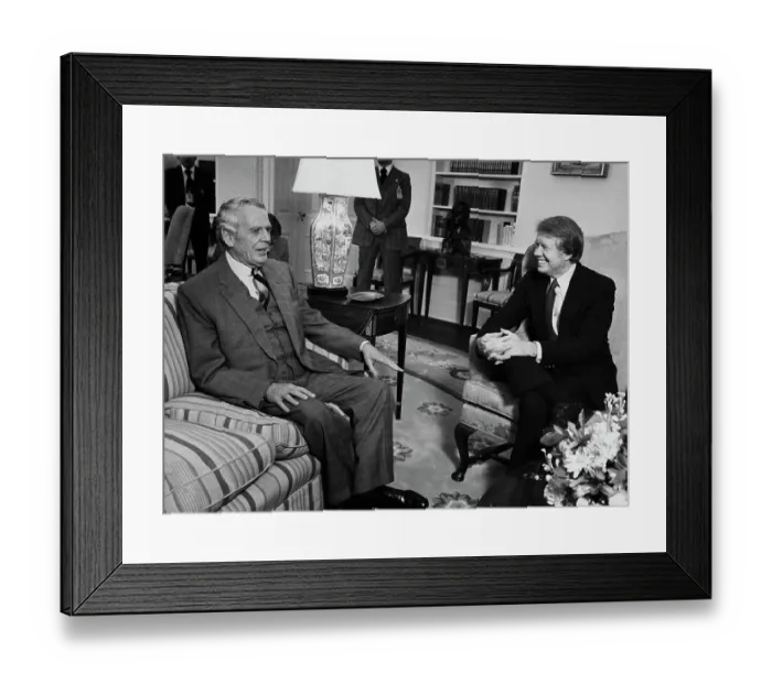Framed Print : US President Carter And Advisor Clark Clifford Framed Print : US President Carter And Advisor Clark Clifford