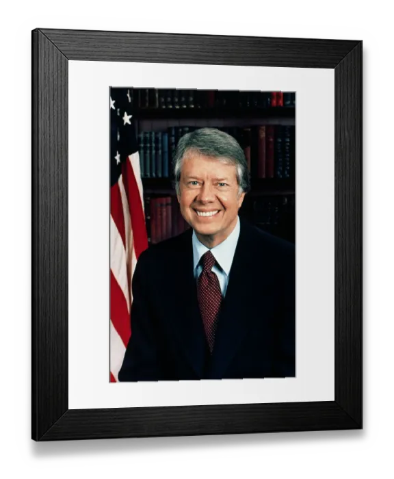 Framed Print : Portrait of Jimmy Carter Framed Print : Portrait of Jimmy Carter