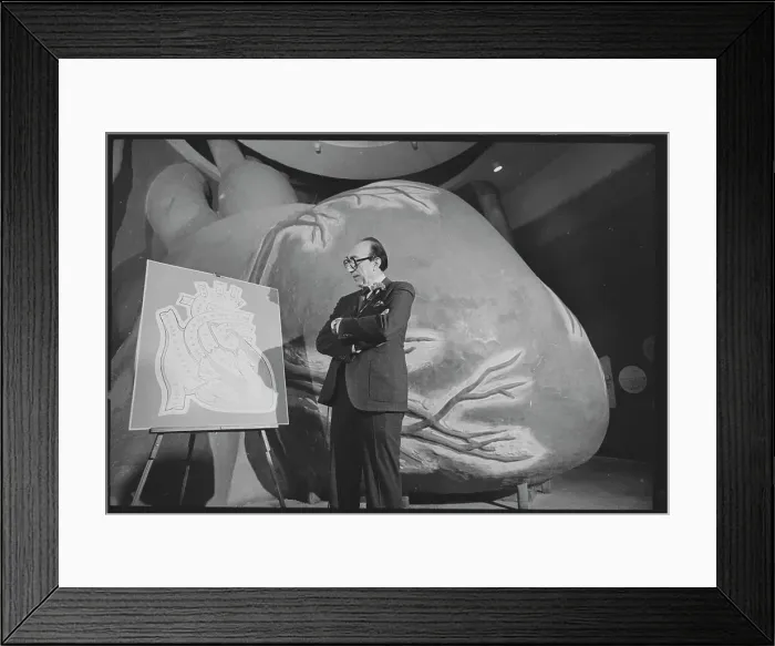 Framed Print : Michael DeBakey Pointing to Chart Framed Print : Michael DeBakey Pointing to Chart