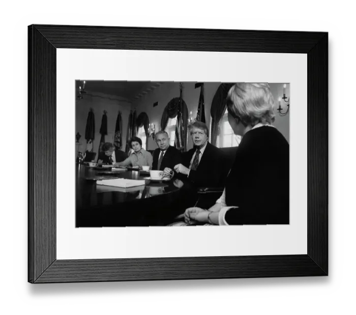 Framed Print : US President Carter Meets With League Of POW / MIA Families Framed Print : US President Carter Meets With League Of POW / MIA Families
