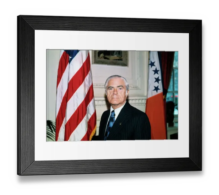 Framed Print : Portrait of Abe Beame Framed Print : Portrait of Abe Beame
