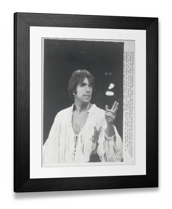 Framed Print : Henry Winkler in Movie Still Framed Print : Henry Winkler in Movie Still