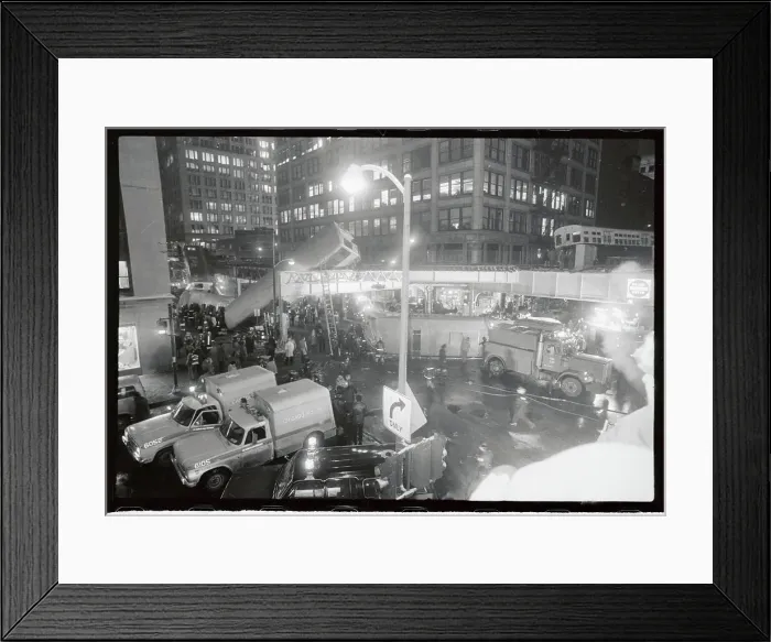 Framed Print : Workmen Rescuing Trapped Passengers Framed Print : Workmen Rescuing Trapped Passengers
