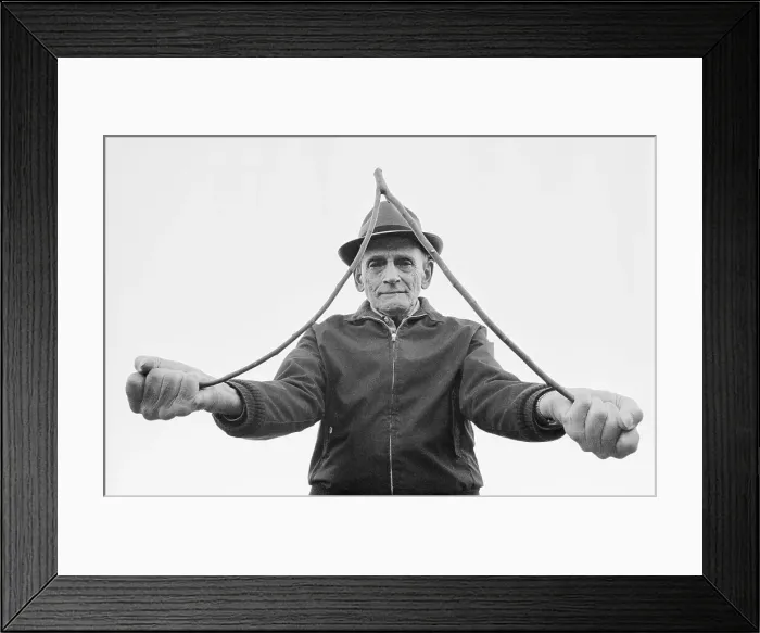 Framed Print : Water Witch with Weeping Willow Dowsing Rod Framed Print : Water Witch with Weeping Willow Dowsing Rod
