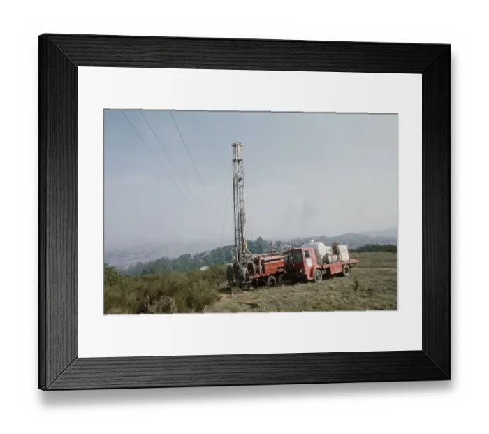 Framed Print : Drilling For Water Framed Print : Drilling For Water