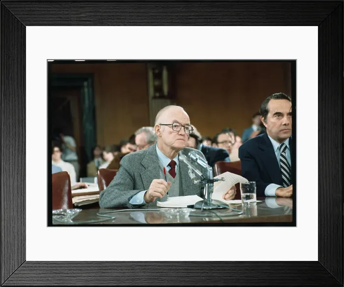 Framed Print : Portrait of Hubert Humphrey Framed Print : Portrait of Hubert Humphrey