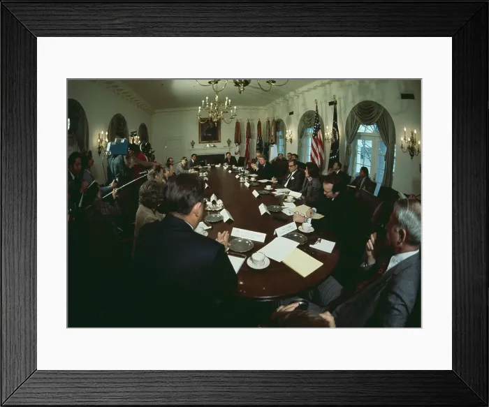 Framed Print : Cabinet Meeting Framed Print : Cabinet Meeting