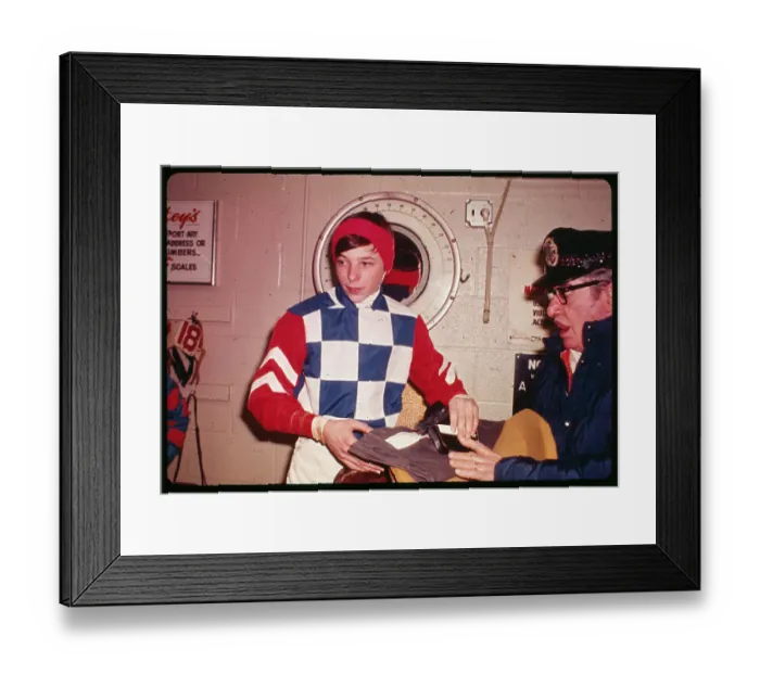 Framed Print : Steve Cauthen and James Zimmerman Framed Print : Steve Cauthen and James Zimmerman