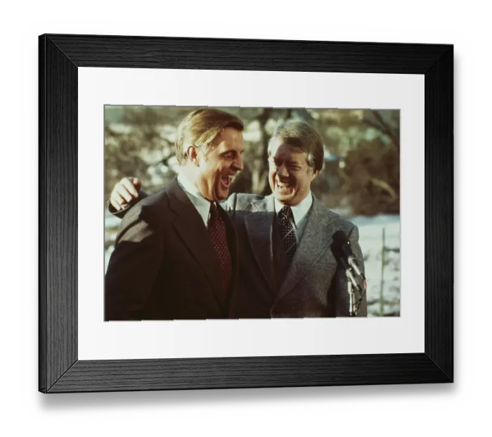 Framed Print : Vice President Mondale And President Carter Framed Print : Vice President Mondale And President Carter