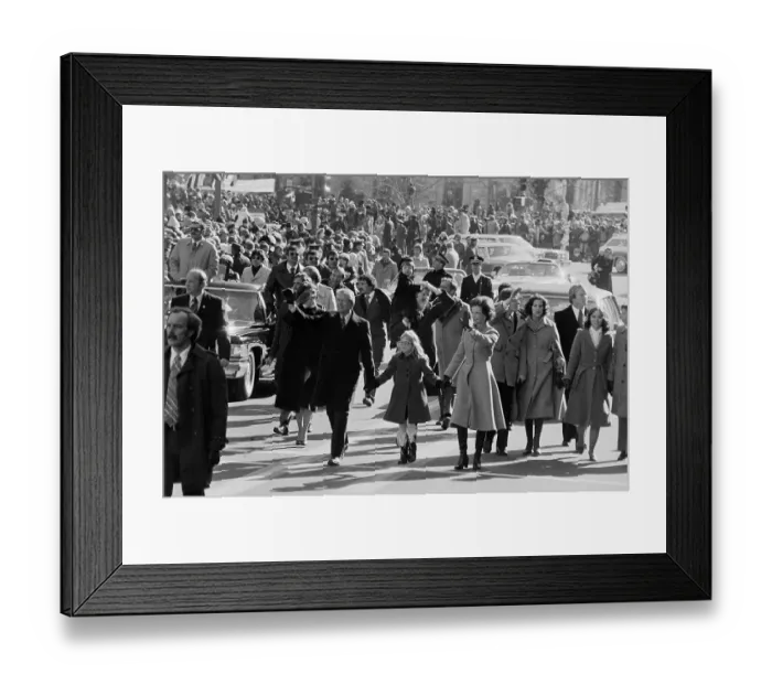 Framed Print : Amy Carter Skipping During Inaugural Parade Framed Print : Amy Carter Skipping During Inaugural Parade