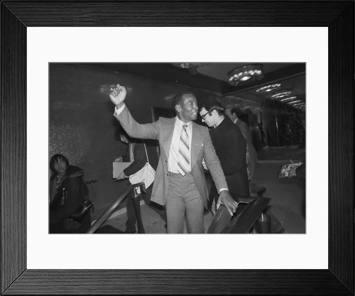 Framed Print : Ernie Banks After Making the Hall of Fame Framed Print : Ernie Banks After Making the Hall of Fame