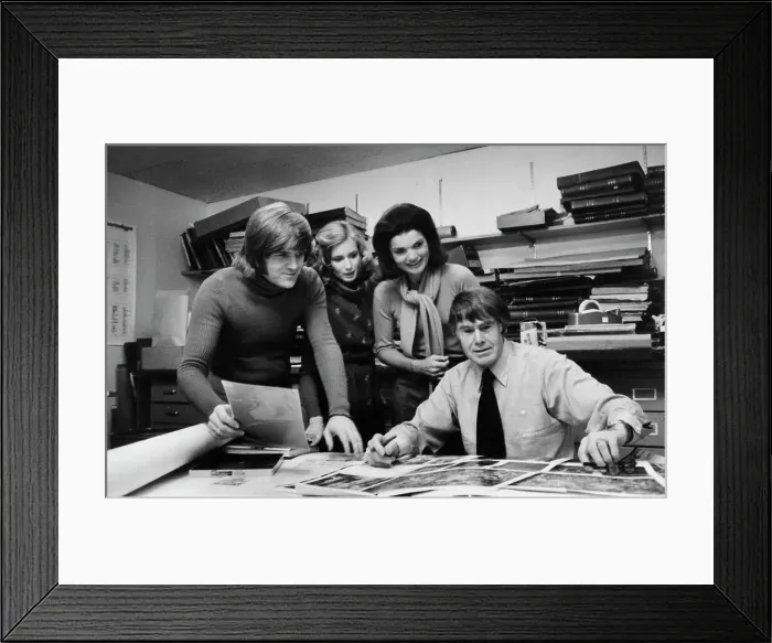 Framed Print : Jacqueline Onassis in Department of Viking Press Framed Print : Jacqueline Onassis in Department of Viking Press