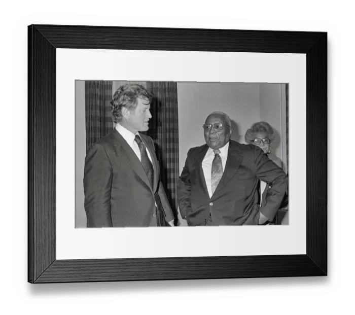 Framed Print : Edward Kennedy Talking with Martin Luther King Sr Framed Print : Edward Kennedy Talking with Martin Luther King Sr