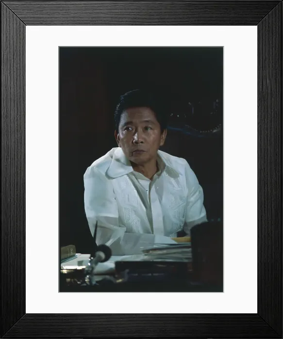 Framed Print : Portrait of Ferdinand Marcos Framed Print : Portrait of Ferdinand Marcos