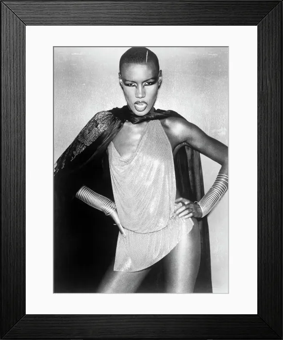 Framed Print : Grace Jones In Provocative Outfit Framed Print : Grace Jones In Provocative Outfit
