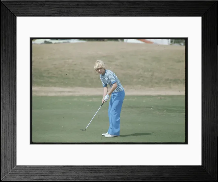 Framed Print : Laura Baugh Golfing Framed Print : Laura Baugh Golfing