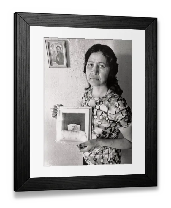Framed Print : Woman Holding Portrait Framed Print : Woman Holding Portrait