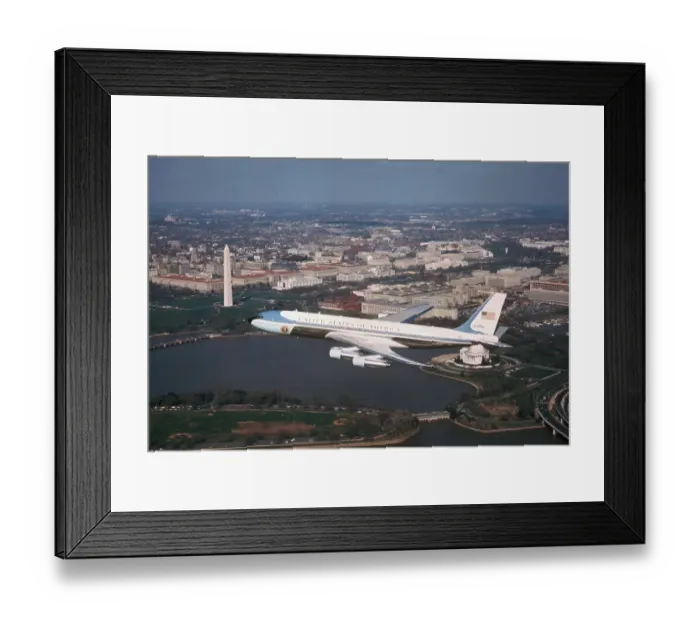 Framed Print : Air Force One in Flight Framed Print : Air Force One in Flight