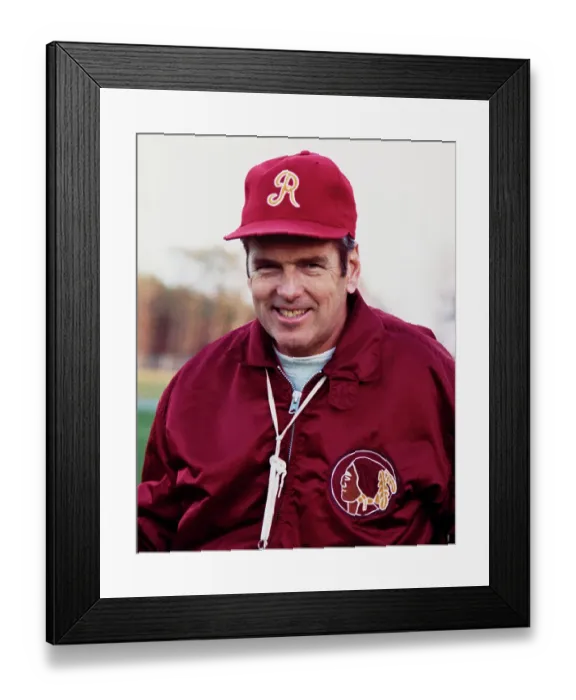 Framed Print : Portrait of George Allen Smiling