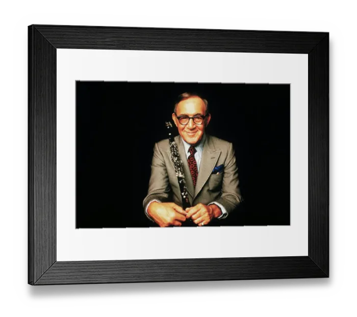 Framed Print : Musician Benny Goodman Holding His Clarinet Framed Print : Musician Benny Goodman Holding His Clarinet