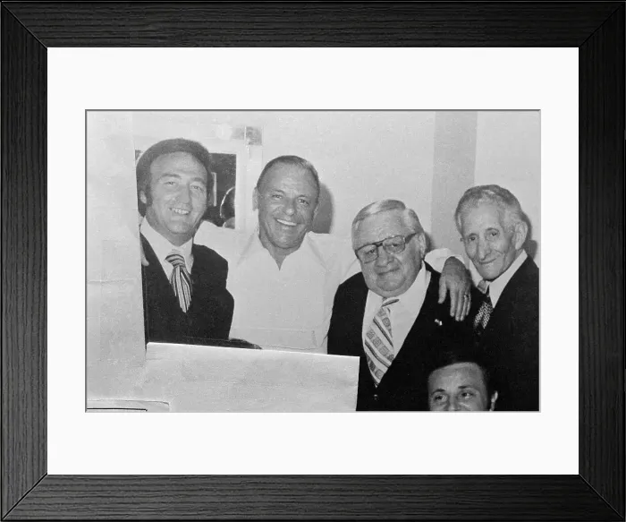 Framed Print : Frank Sinatra with Gangster Friends in Dressing Room Framed Print : Frank Sinatra with Gangster Friends in Dressing Room
