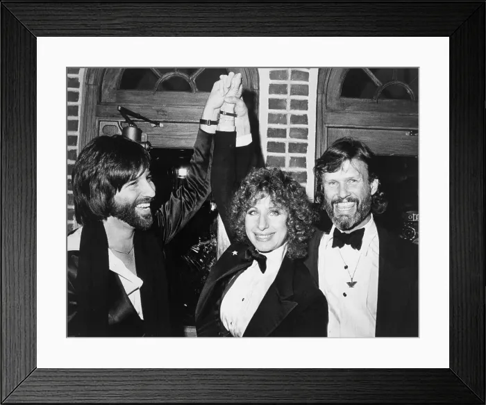 Framed Print : Producer and Stars of A Star Is Born at Party Framed Print : Producer and Stars of A Star Is Born at Party