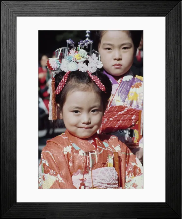 Framed Print : Girls At Japanese Festival Framed Print : Girls At Japanese Festival