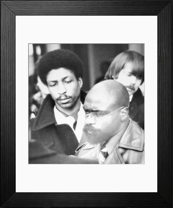 Framed Print : Rubin Hurricane Carter and John Artis with the Press Framed Print : Rubin Hurricane Carter and John Artis with the Press