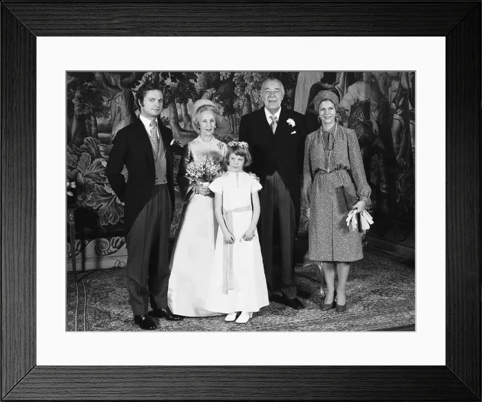 Framed Print : Prince Bertil's Wedding Party Framed Print : Prince Bertil's Wedding Party