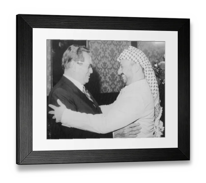 Framed Print : Josip Broz Tito and Yasser Arafat Framed Print : Josip Broz Tito and Yasser Arafat