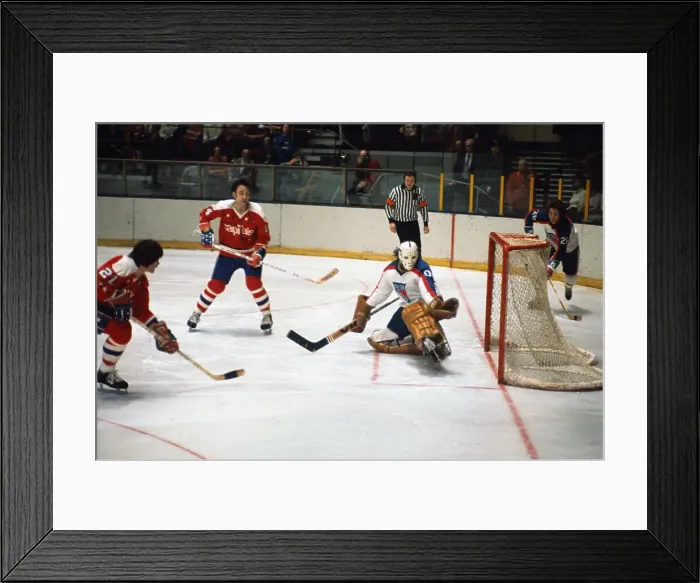 Framed Print : Hockey action with John Davidson Framed Print : Hockey action with John Davidson