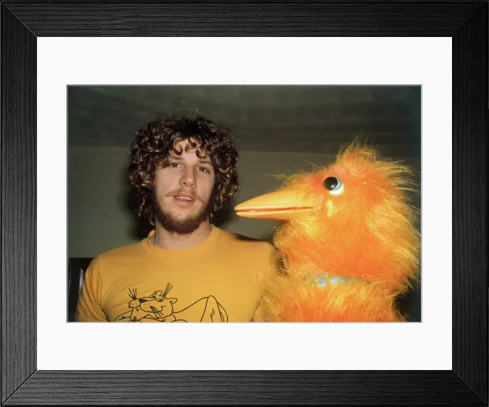 Framed Print : Mark Fidrych with Big Bird Framed Print : Mark Fidrych with Big Bird