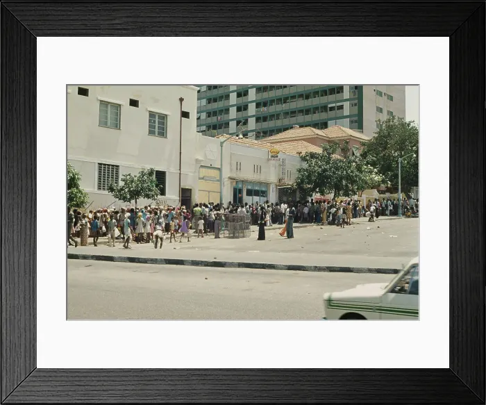 Framed Print : Queues In Angola Framed Print : Queues In Angola