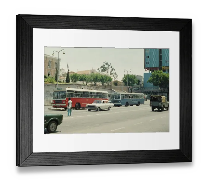 Framed Print : Yugoslav Buses In Luanda, Angola Framed Print : Yugoslav Buses In Luanda, Angola