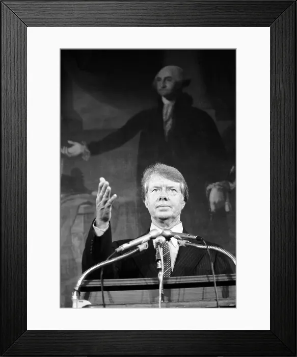 Framed Print : Jimmy Carter Speaking at Capitol Framed Print : Jimmy Carter Speaking at Capitol