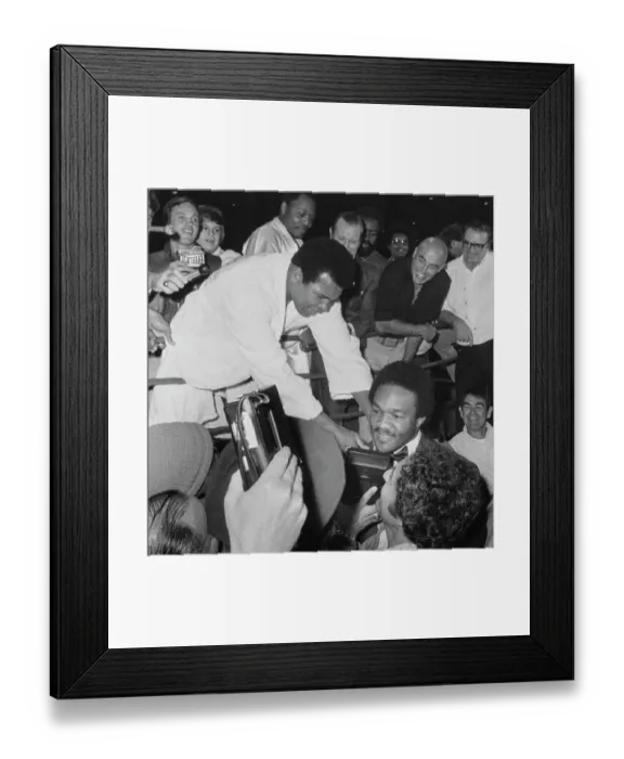 Framed Print : Muhammad Ali And George Foreman