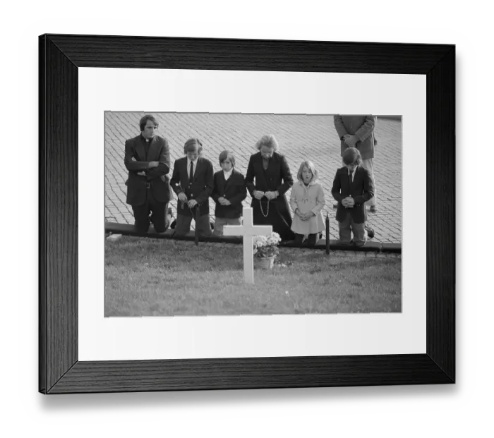 Framed Print : Ethel Kennedy and Children Framed Print : Ethel Kennedy and Children