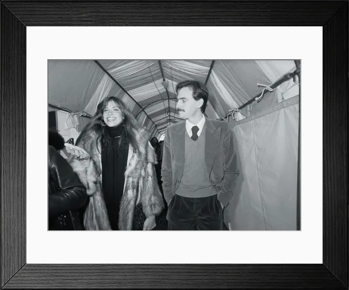 Framed Print : Carly Simon and James Taylor Arriving at Party Framed Print : Carly Simon and James Taylor Arriving at Party